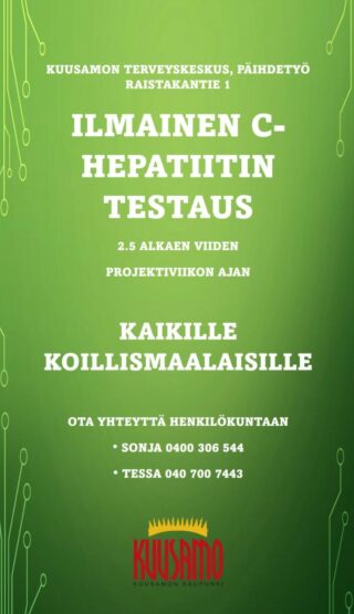 c-hepatiitin testaus mainos
