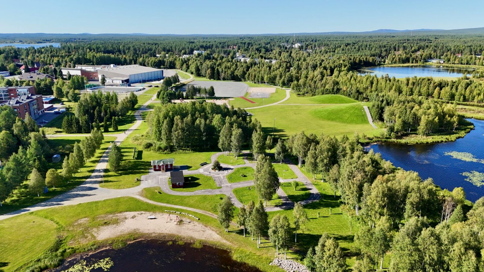 Ilmakuva liikuntapuistosta
