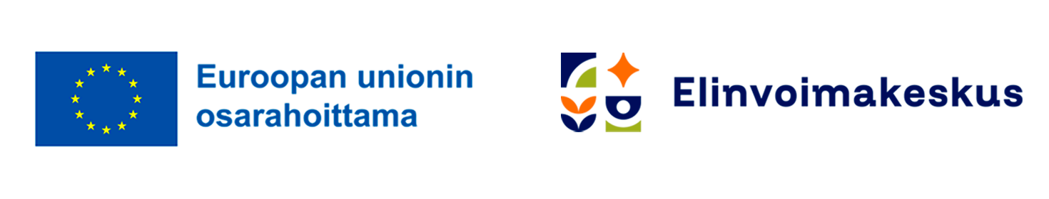 Logot Euroopan unionin osarahoittama ja Elinvoimakeskus
