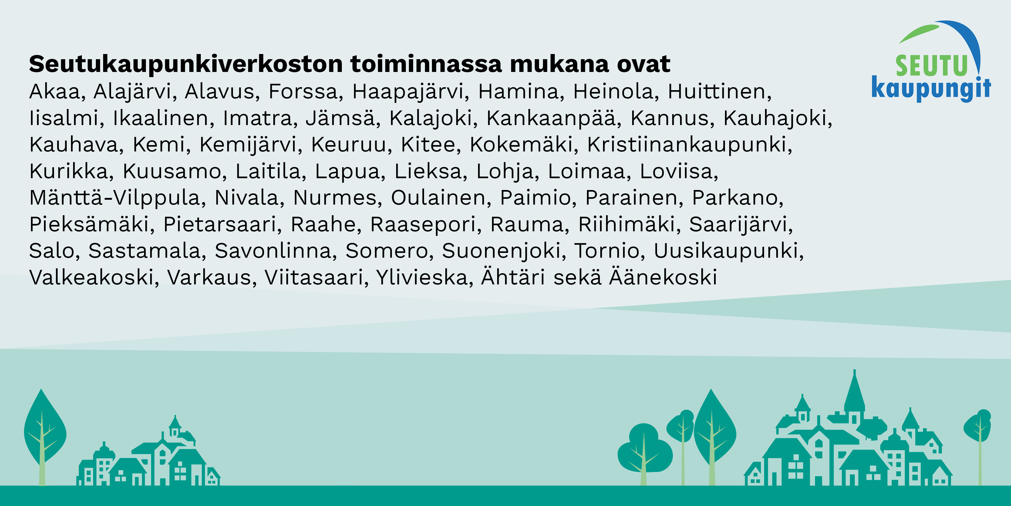 Listaus seutukaupungeista