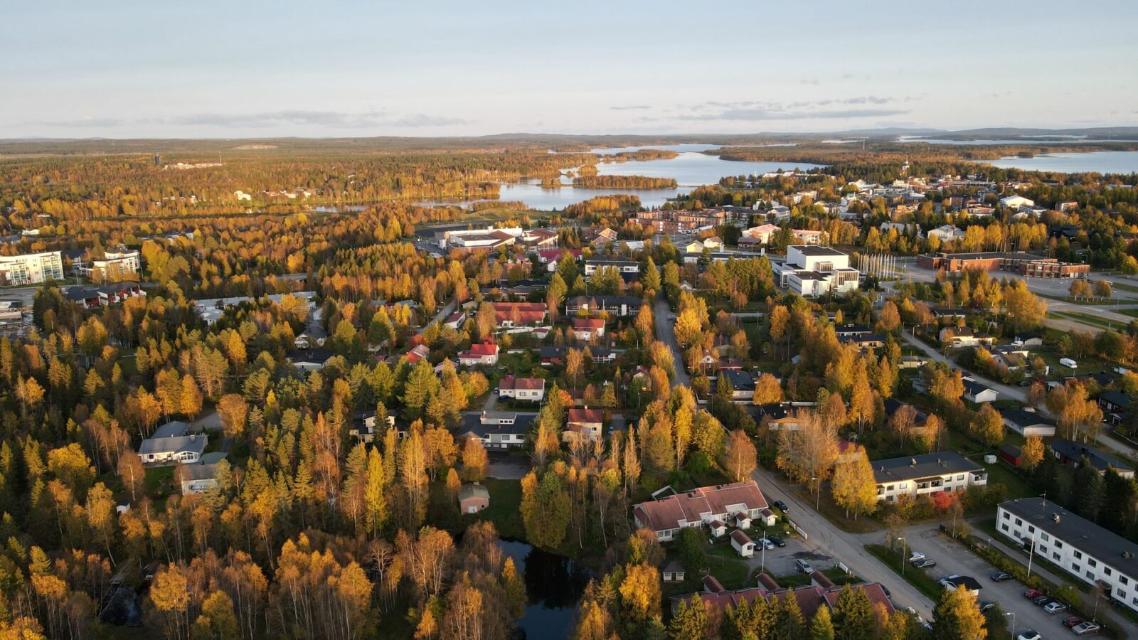 Ilmakuva kaupunkikeskustasta